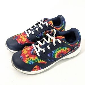 Merrell Altalight Navy & Rainbow Tie Dye Sneakers - Size 4.5 Youth - Hiking Shoe